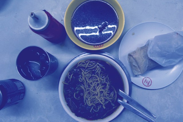 beef noodles and lumpia