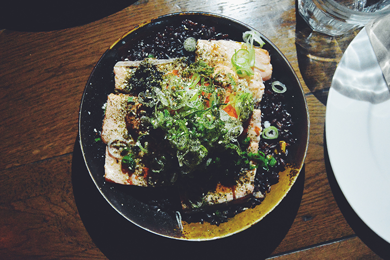 Torched Salmon Donburi (PHP 390)